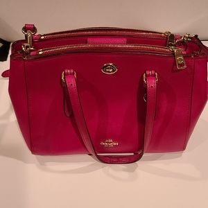 Coach Turnkey Carryall in Fushia-Grossgrain